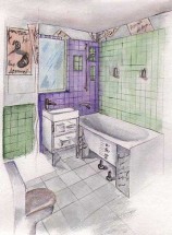 Компактная ванная комната - картинка					№13499