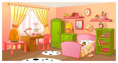 Детская комната с двумя кроватями - картинка					№13903
