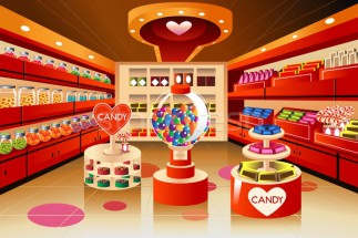Магазин сладостей - картинка					№13062