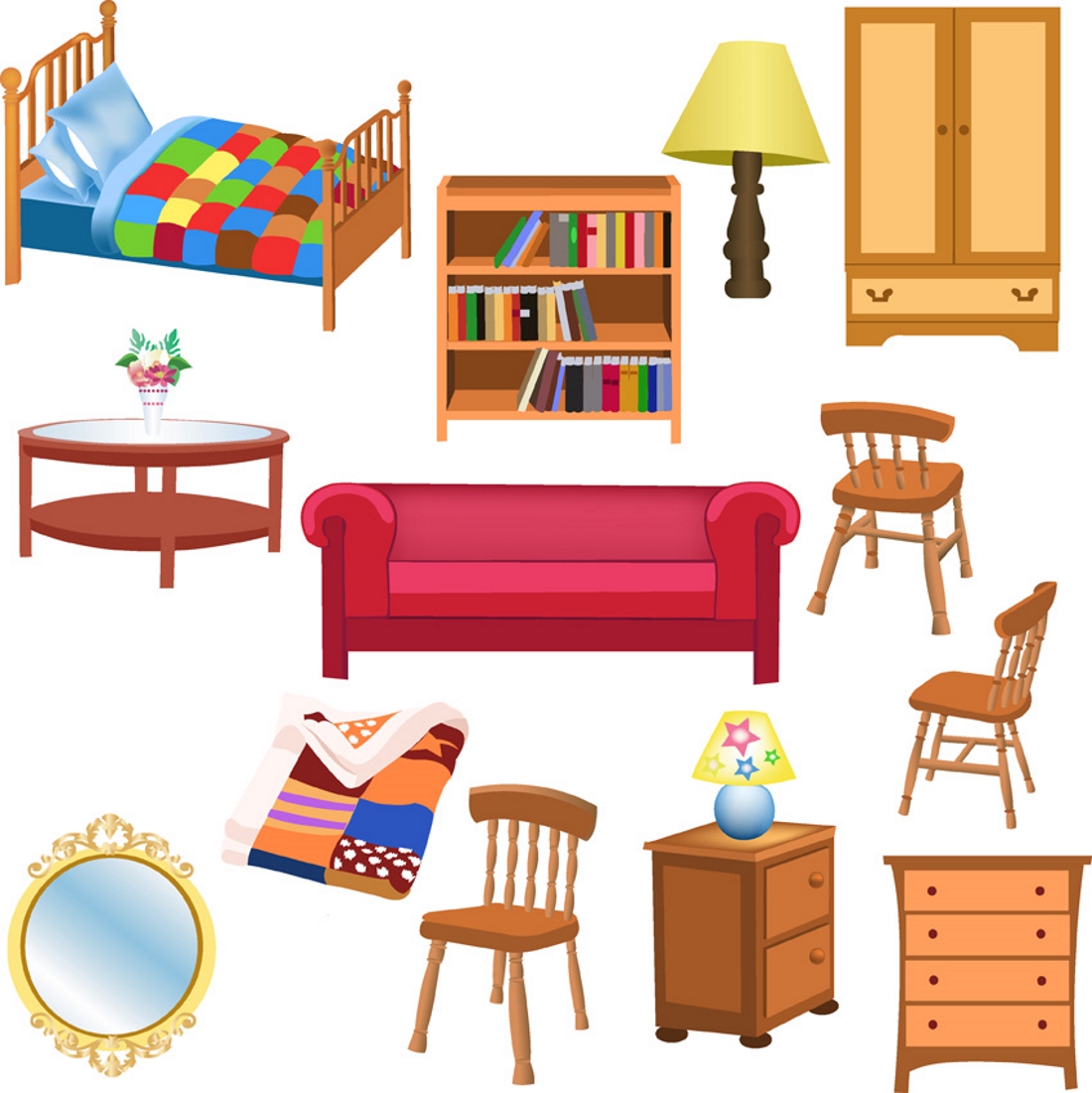 Мебель в доме для дошкольников